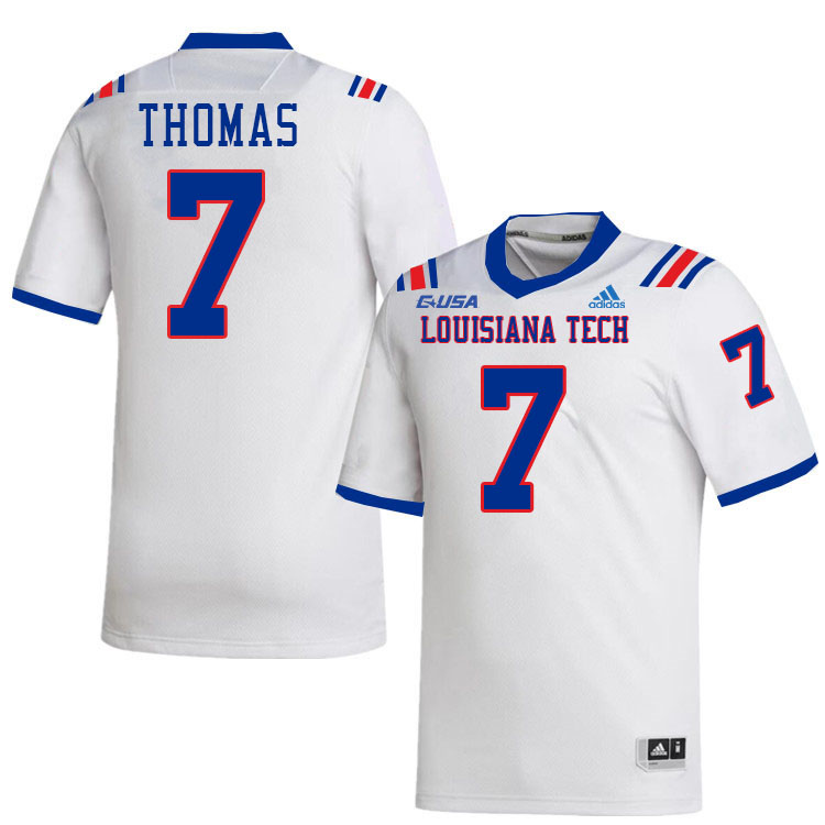 Kolby Thomas Louisiana Tech Jersey,LA Tech Bulldogs Football Jerseys,Uniforms,Gears-White